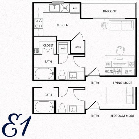 a floor plan of a house with bedrooms and baths